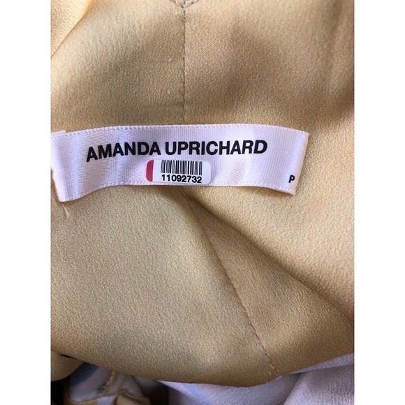 Amanda Uprichard Mccanna Dress Honeysuckle Wrap Maxi Yellow Floral Print XS - Picture 16 of 16